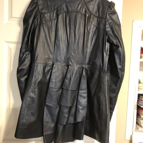 IMPERO LONDON | leather blue metallic Victorian inspired - Picture 3 of 13